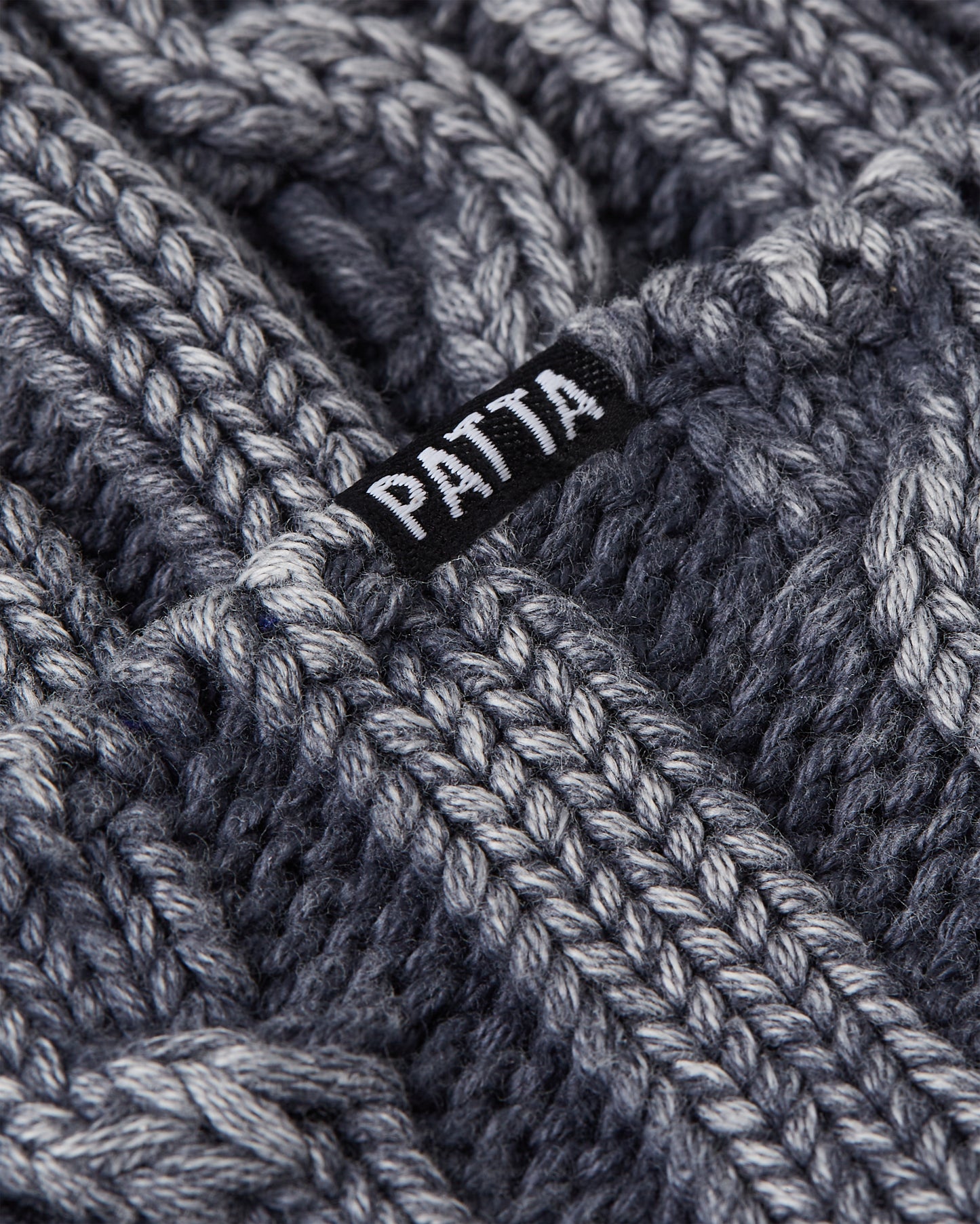 PATTA CABLE KNITTED COLD DYE BEANIE