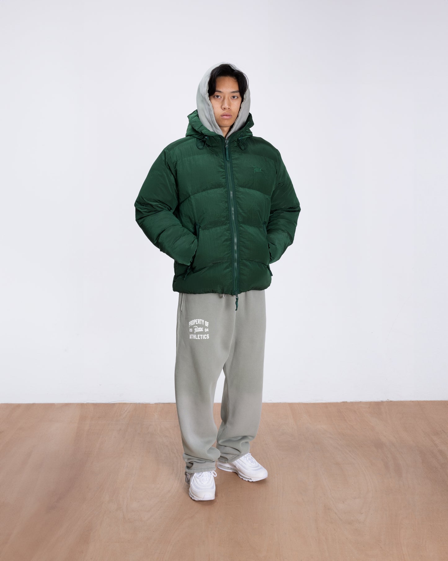 PATTA RIPSTOP PUFFER JACKET JUNE BUG GREEN