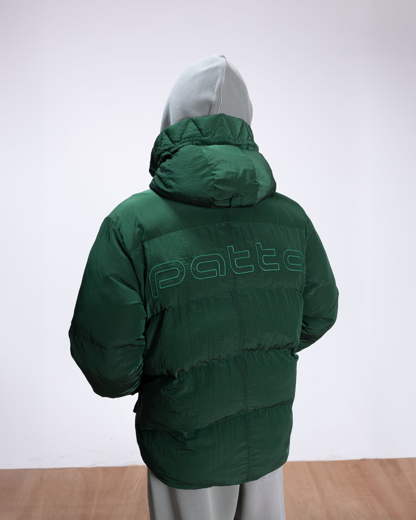 PATTA RIPSTOP PUFFER JACKET JUNE BUG GREEN