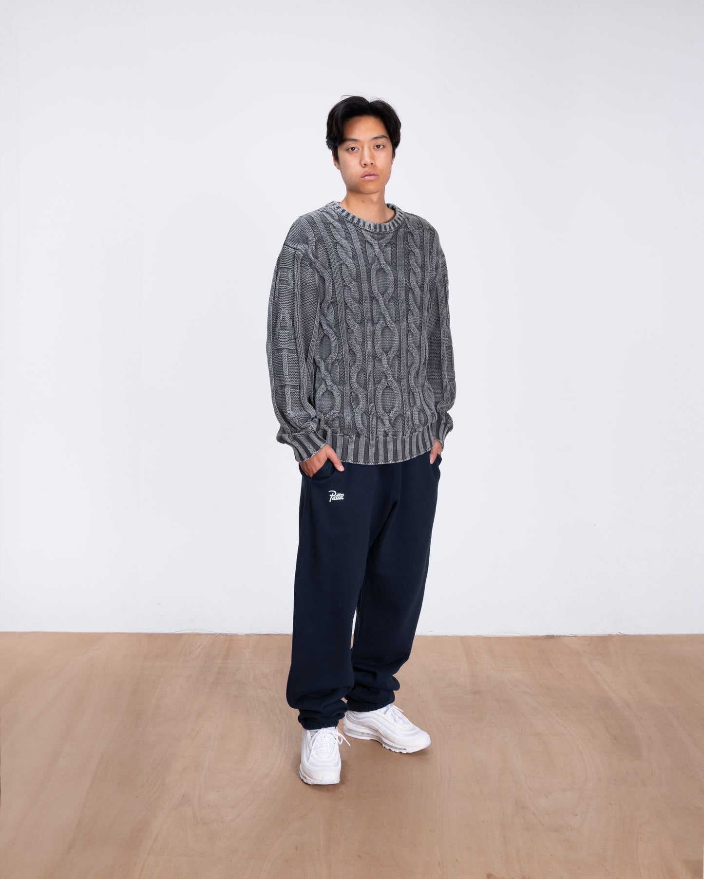 PATTA CABLE KNITTED COLD DYE JUMPER