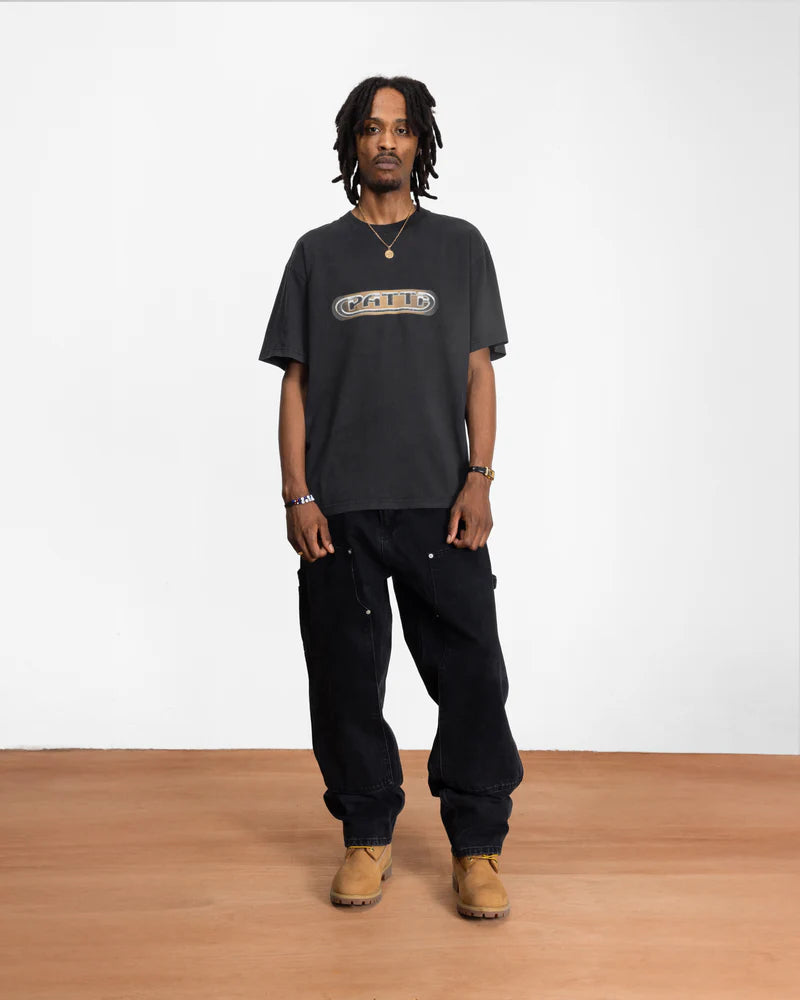 GILDED ACID WASHED TEE BLACK