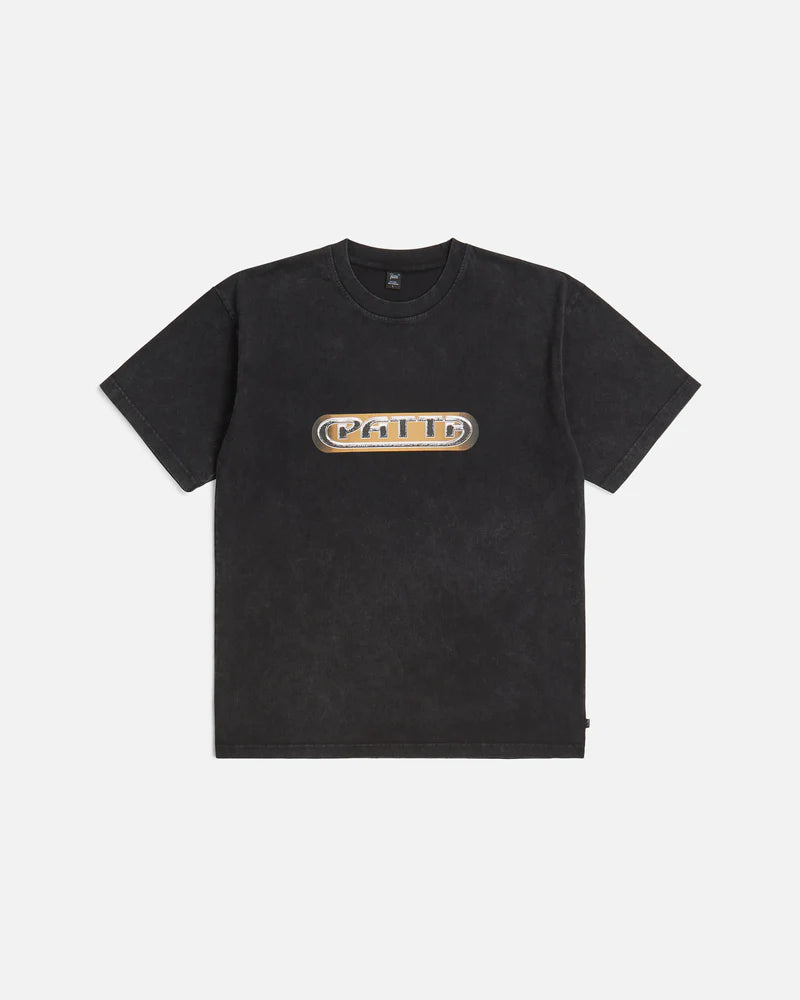 GILDED ACID WASHED TEE BLACK