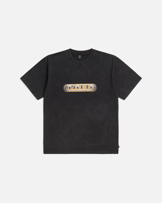 GILDED ACID WASHED TEE BLACK