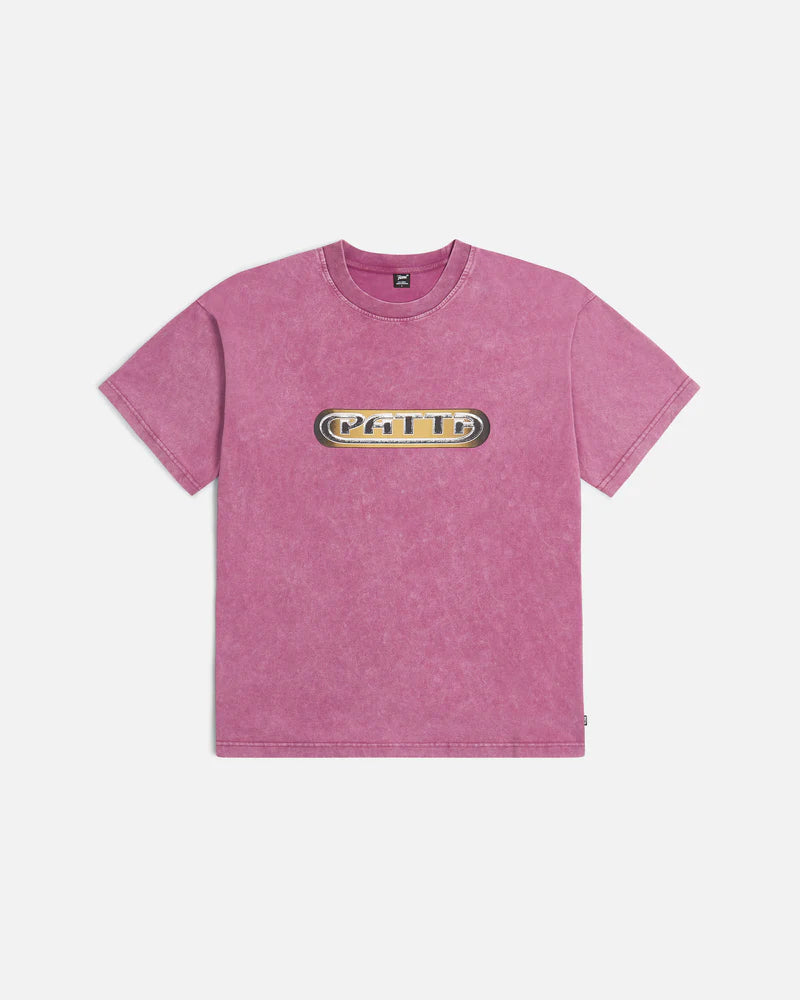 GILDED ACID WASHED TEE PINK