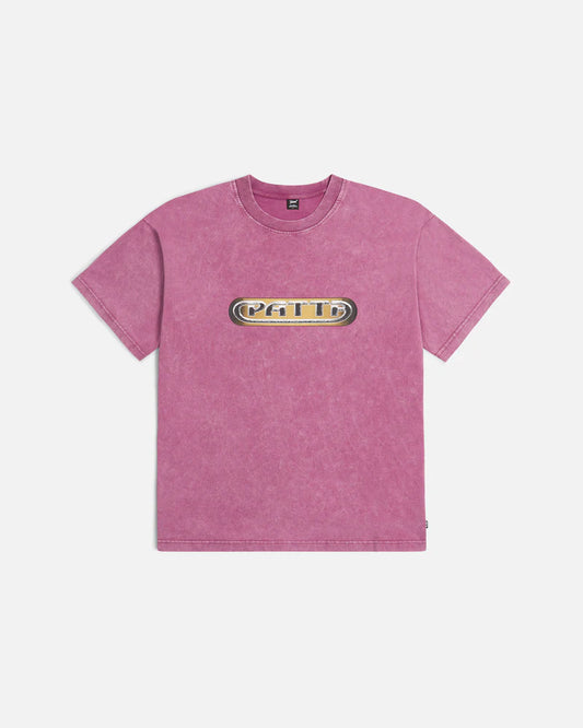 GILDED ACID WASHED TEE PINK