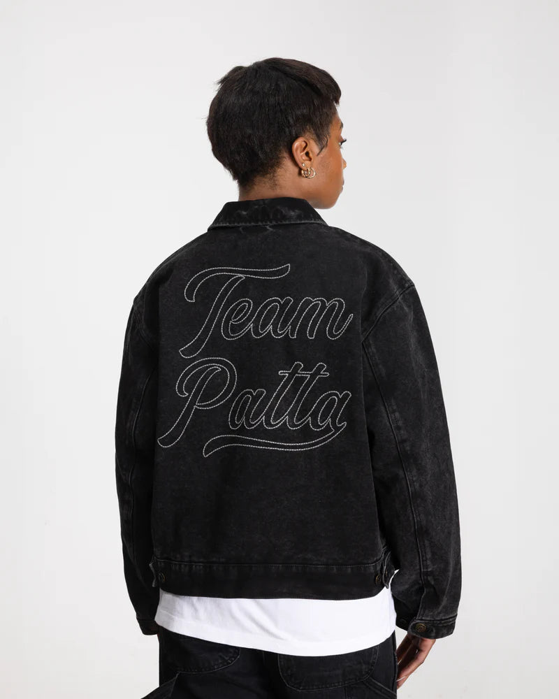 WASHED CANVAS JACKET BLACK