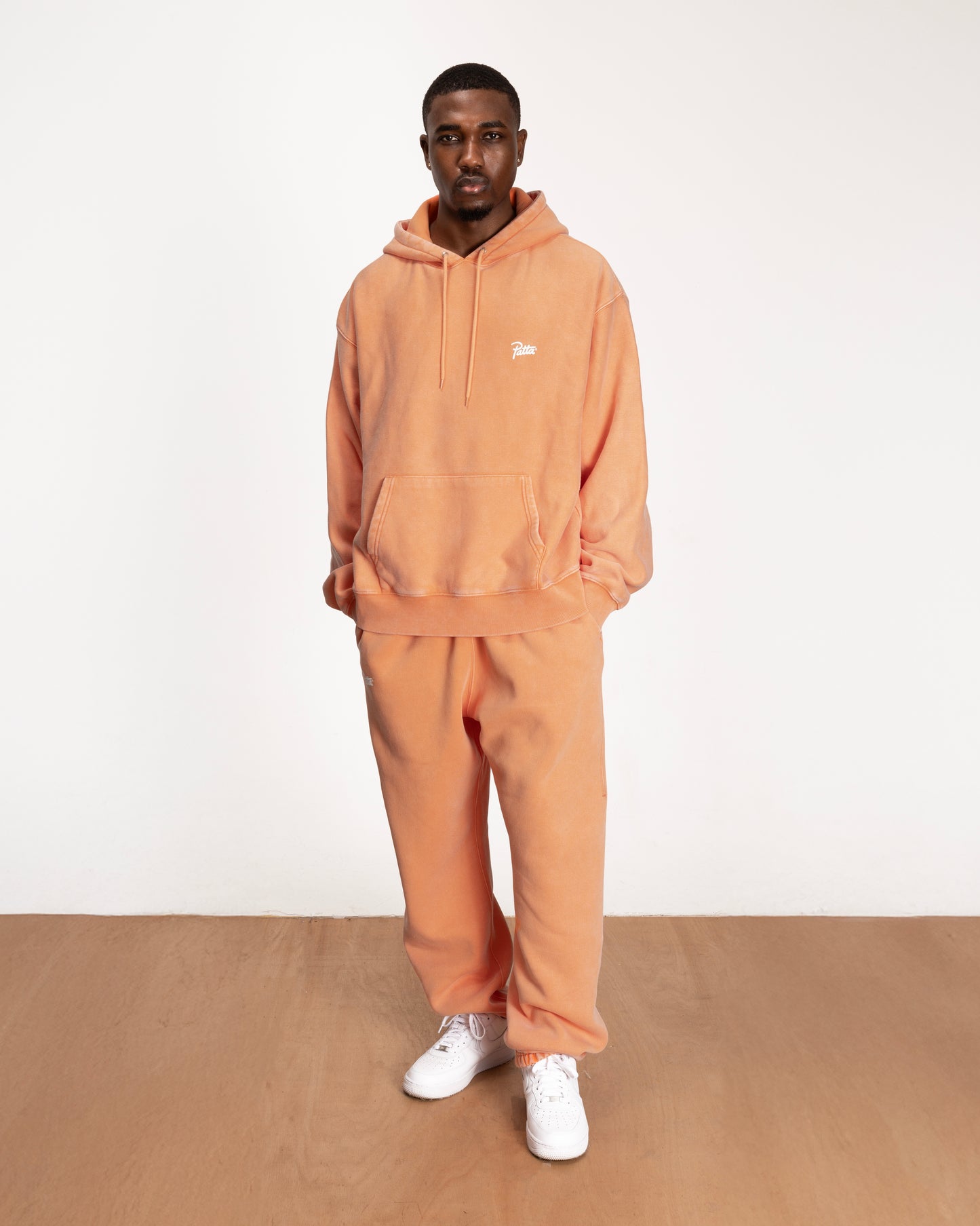 PATTA CLASSIC WASHED ORANGE HOODIE