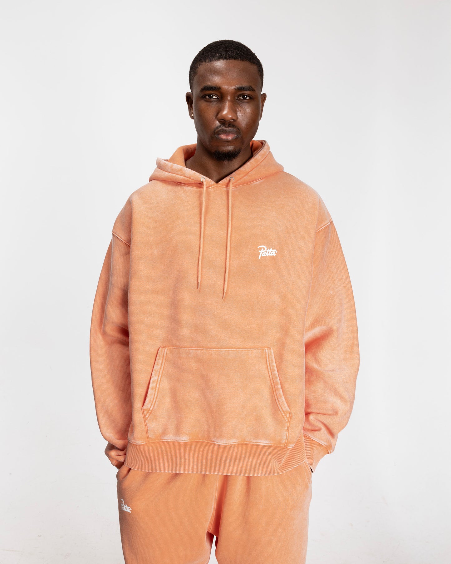 PATTA CLASSIC WASHED ORANGE HOODIE