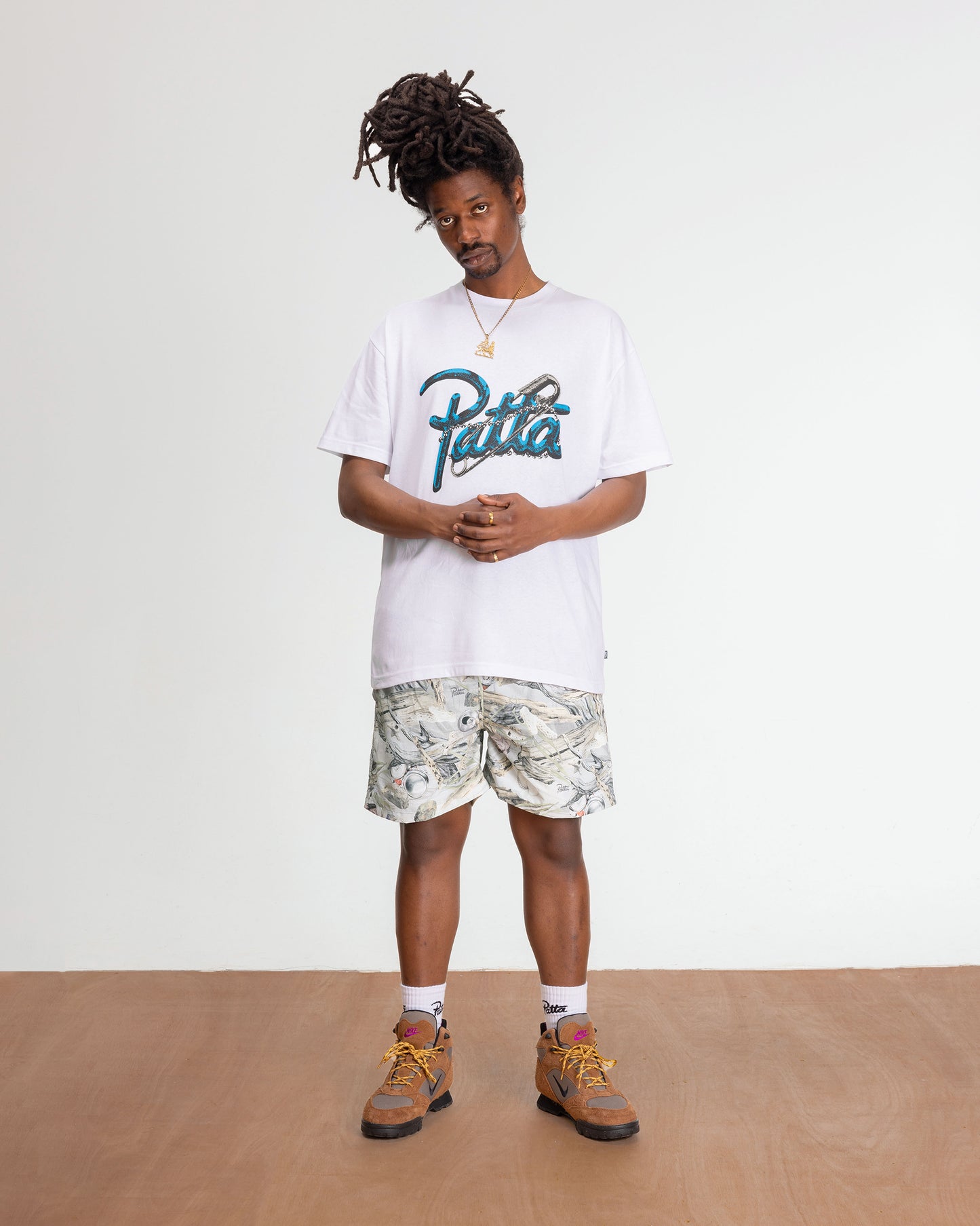 PATTA PINNED TSHIRT WHITE