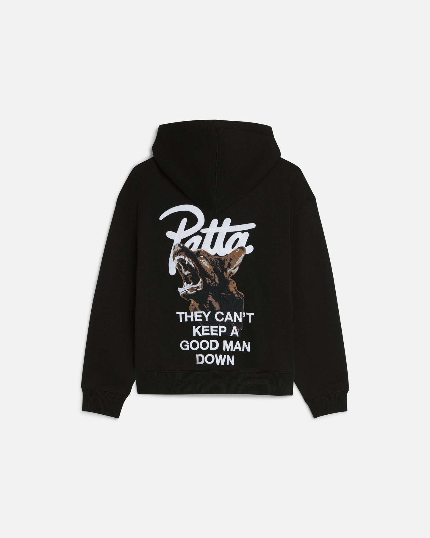 PATTA BARK BOXY HOODED SWEATER BLACK