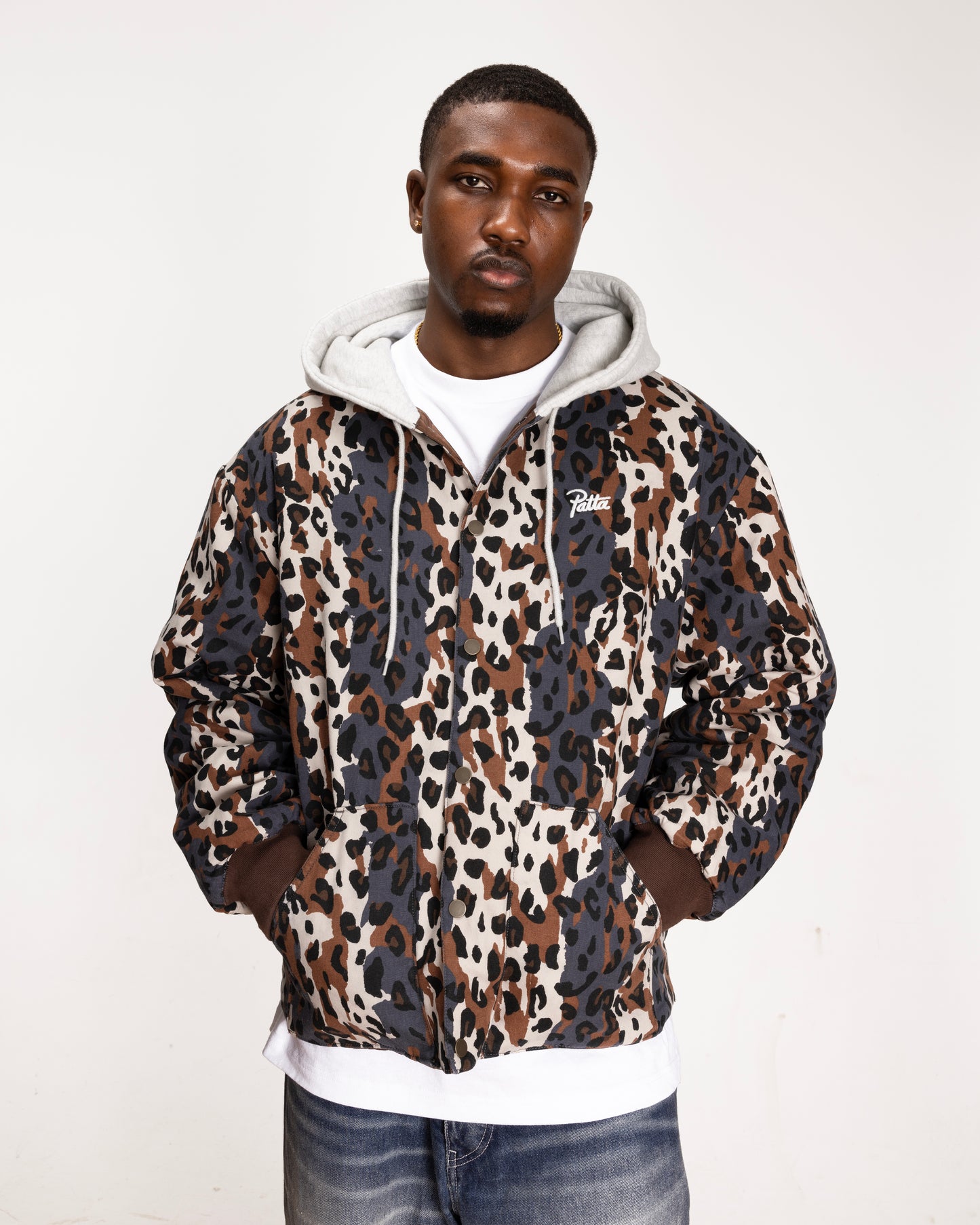 PATTA REVERSIBLE JACKET LEOPARD