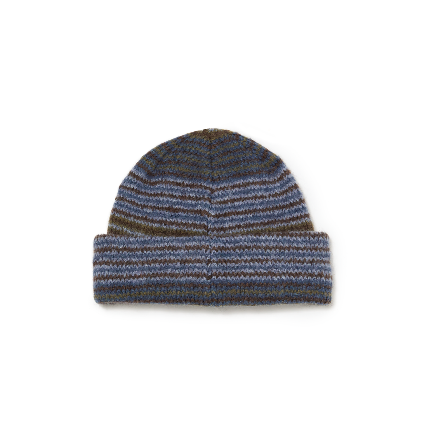 GEORGE KNIT BEANIE BLUE GREEN STRIPED