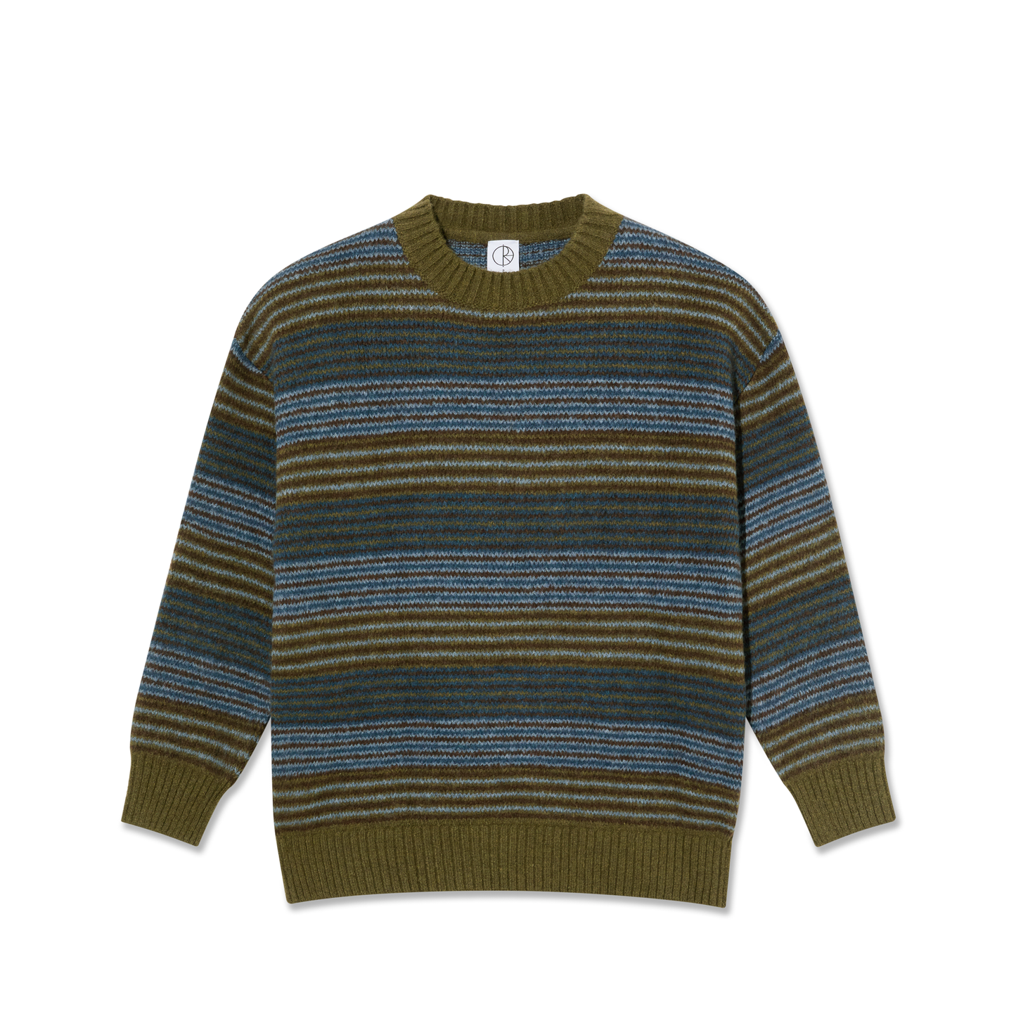 GEORGE KNIT SWEATER BLUE GREEN STRIPED