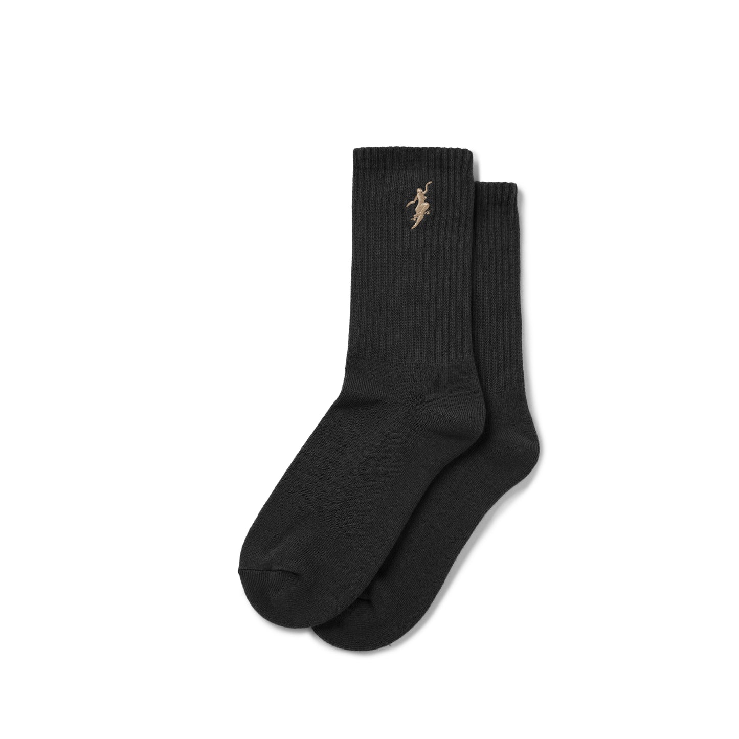 RIB SOCKS NO COMPLY BLACK/BROWN