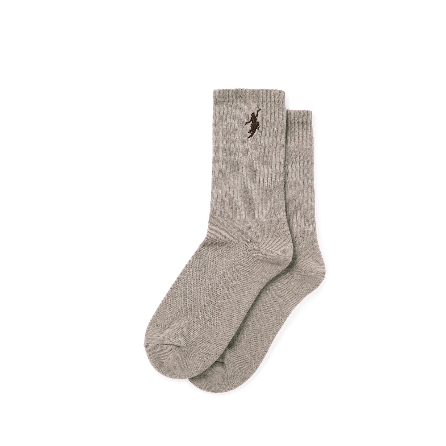 RIB SOCKS NO COMPLY SAND/BROWN