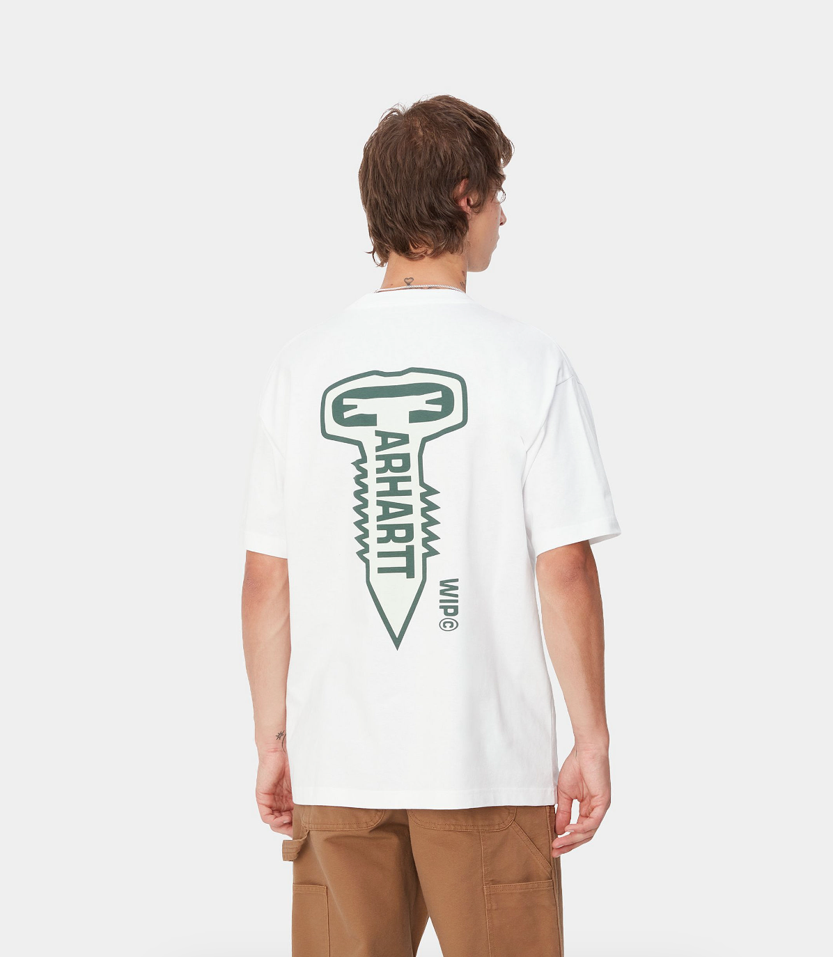 CARHARTT CROSS SCREW TEE WHITE