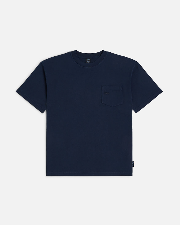 PATTA WASHED POCKET TSHIRT BLUE IRIS