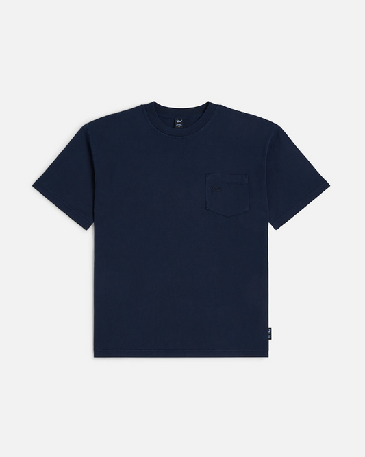 PATTA WASHED POCKET TSHIRT BLUE IRIS