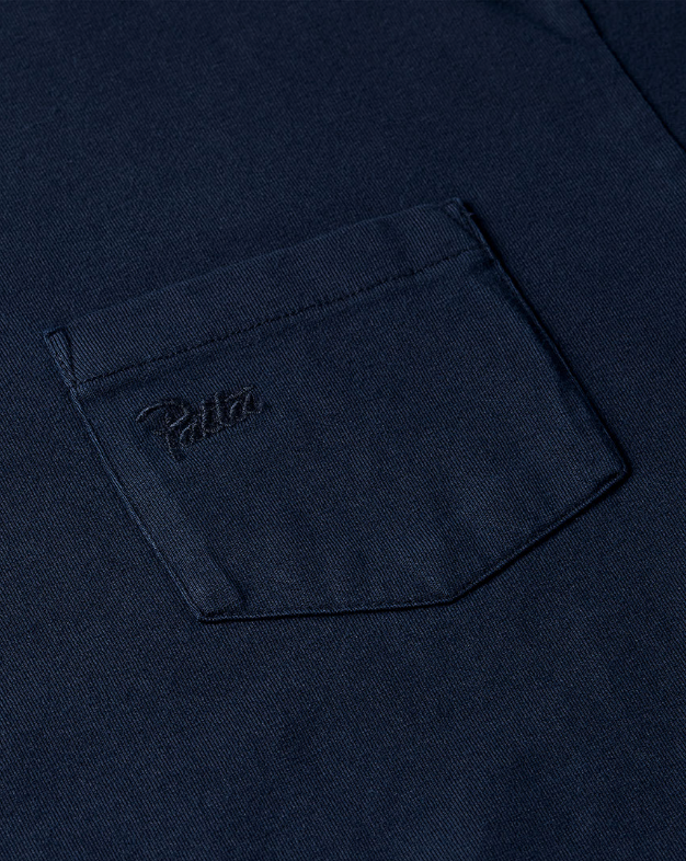 PATTA WASHED POCKET TSHIRT BLUE IRIS