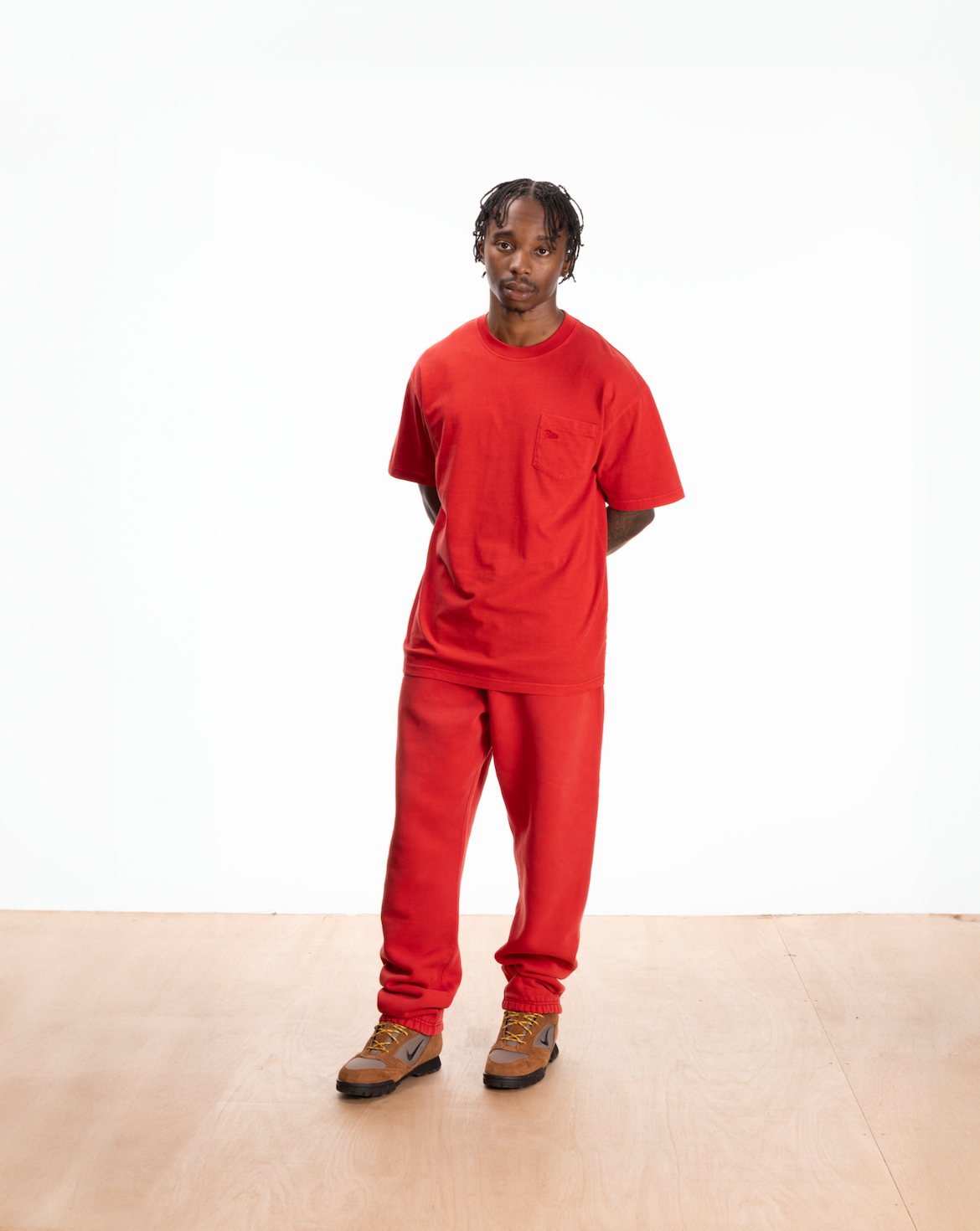 PATTA WASHED POCKET TSHIRT RED