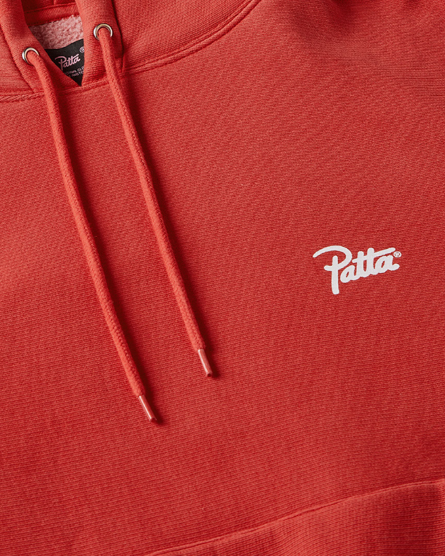 PATTA WASHED HOODED SWEATER RED