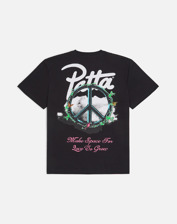 PATTA XEROX PEACE TSHIRT BLACK