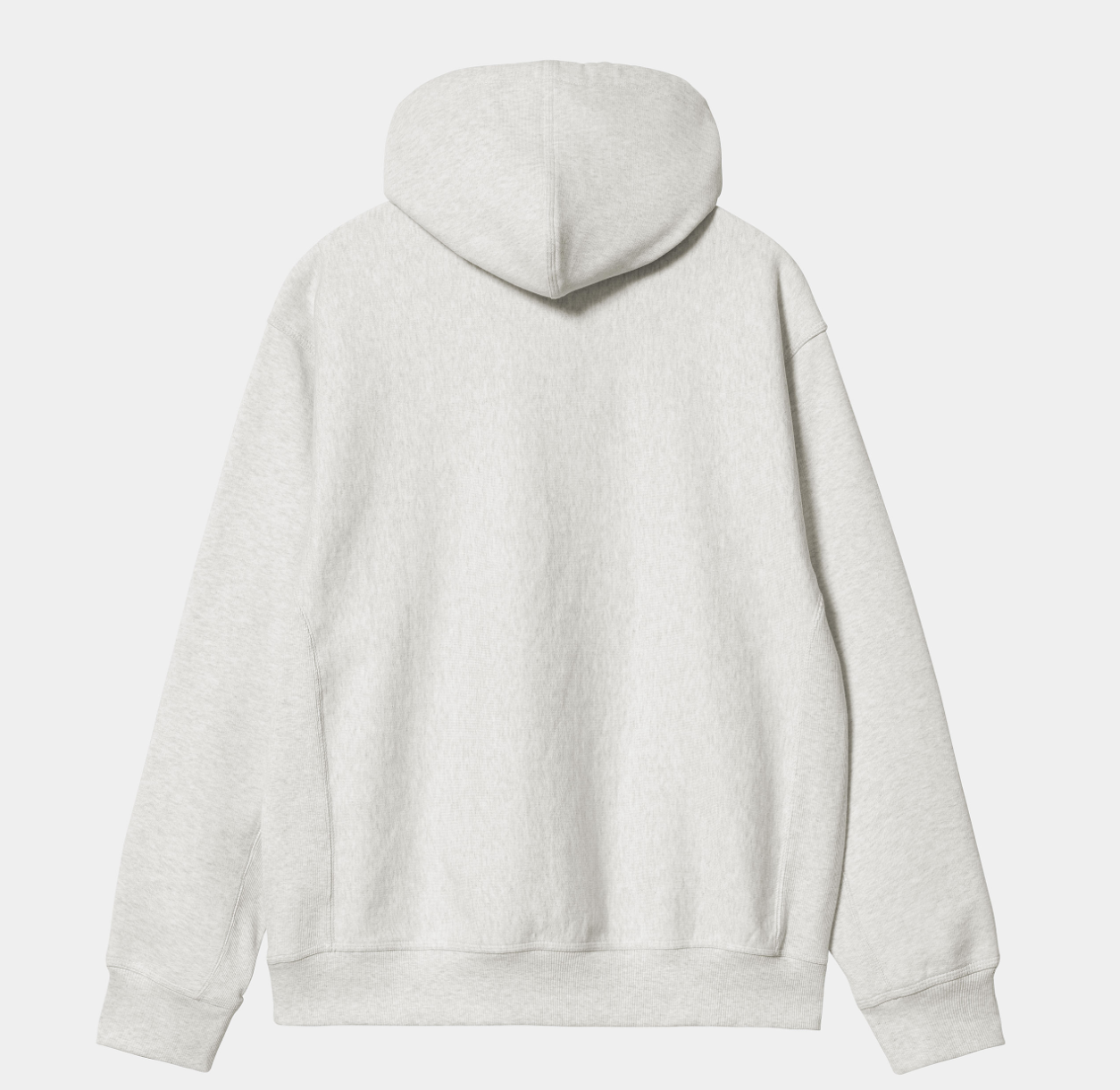 HOODED AMERICAN SCRIPT SWEATER ASH GREY