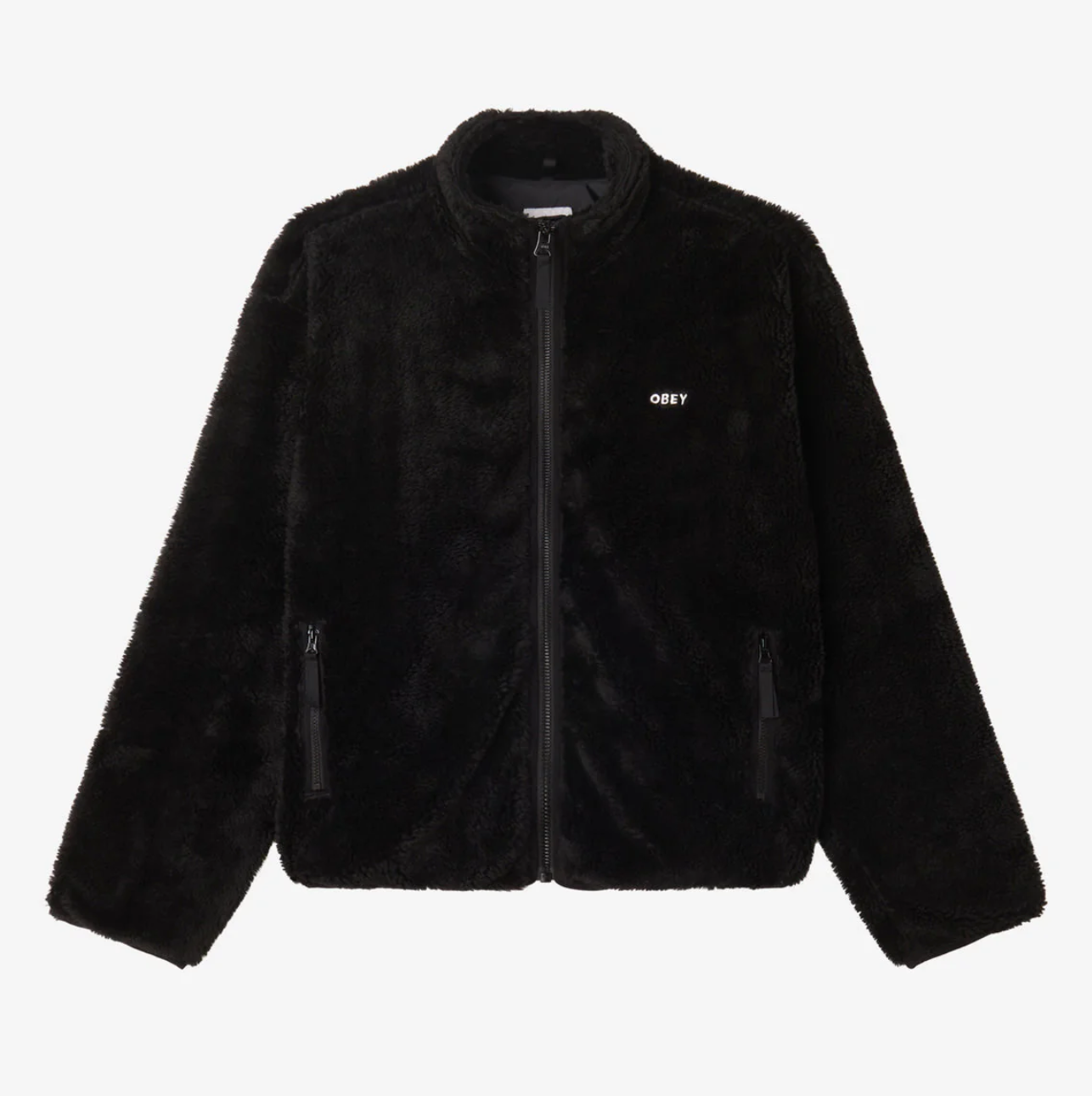 ICON FACE SHERPA JACKET BLACK