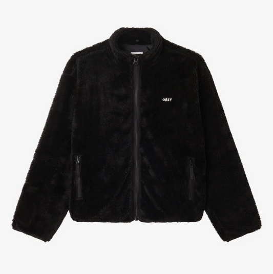 ICON FACE SHERPA JACKET BLACK