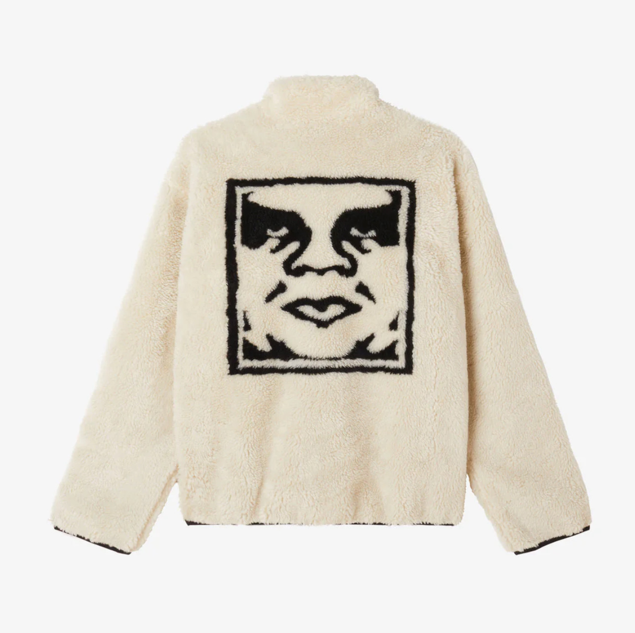 ICON FACE SHERPA JACKET CREME