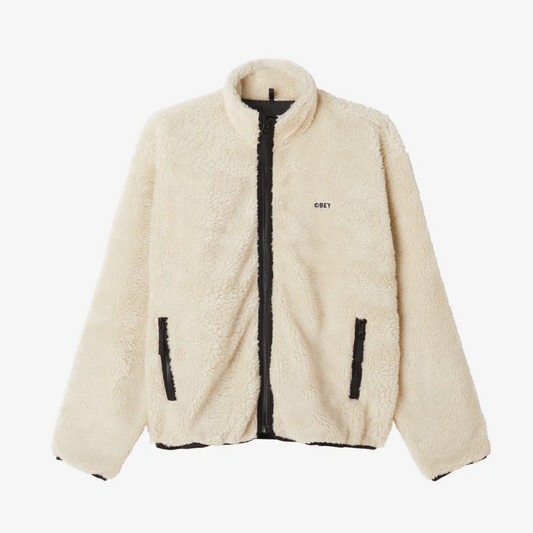 ICON FACE SHERPA JACKET CREME