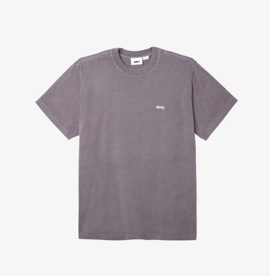 LOWERCASE PIGMENT DYED TEE ANTRACITE