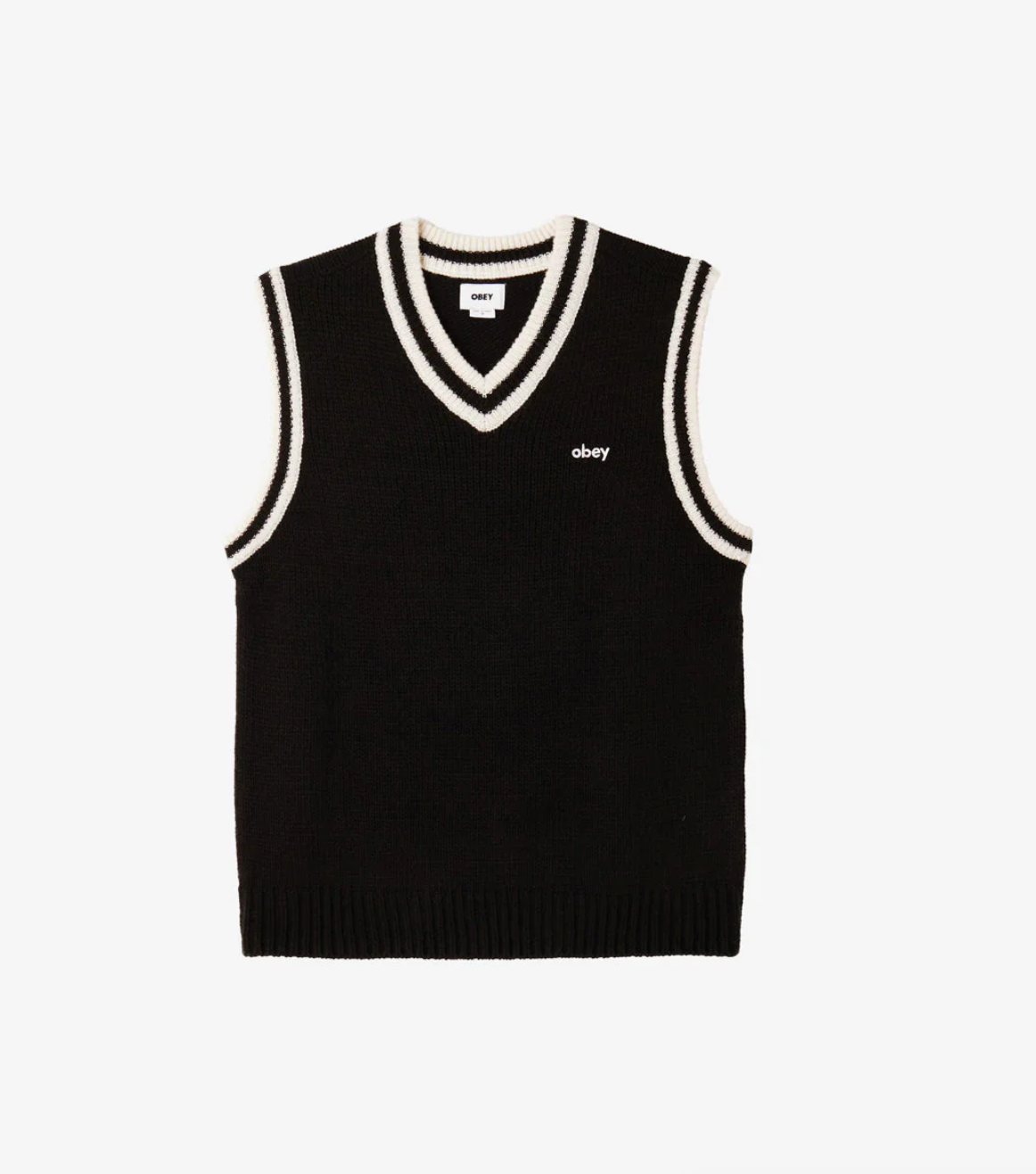 ALDEN KNITTED VEST BLACK