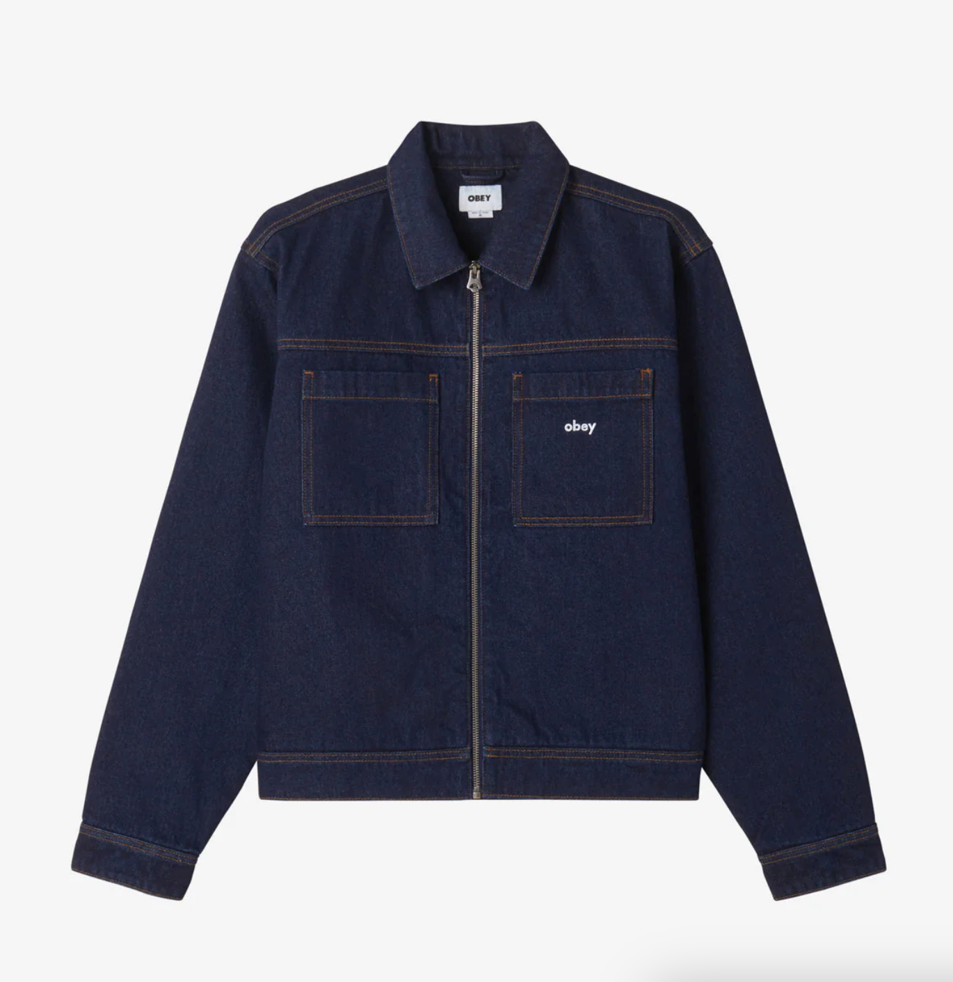 HARDWORK ZIP UP JACKET RINSE INDIGO