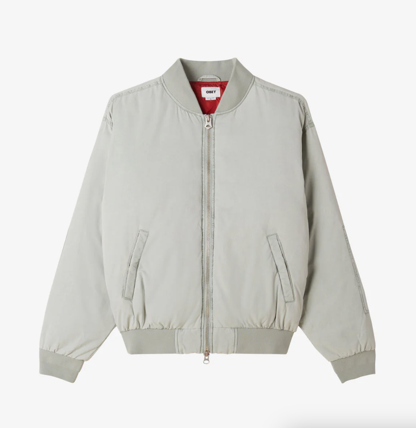 OBEY FLIGHT BOMBER WASHED GREEN/GRAY