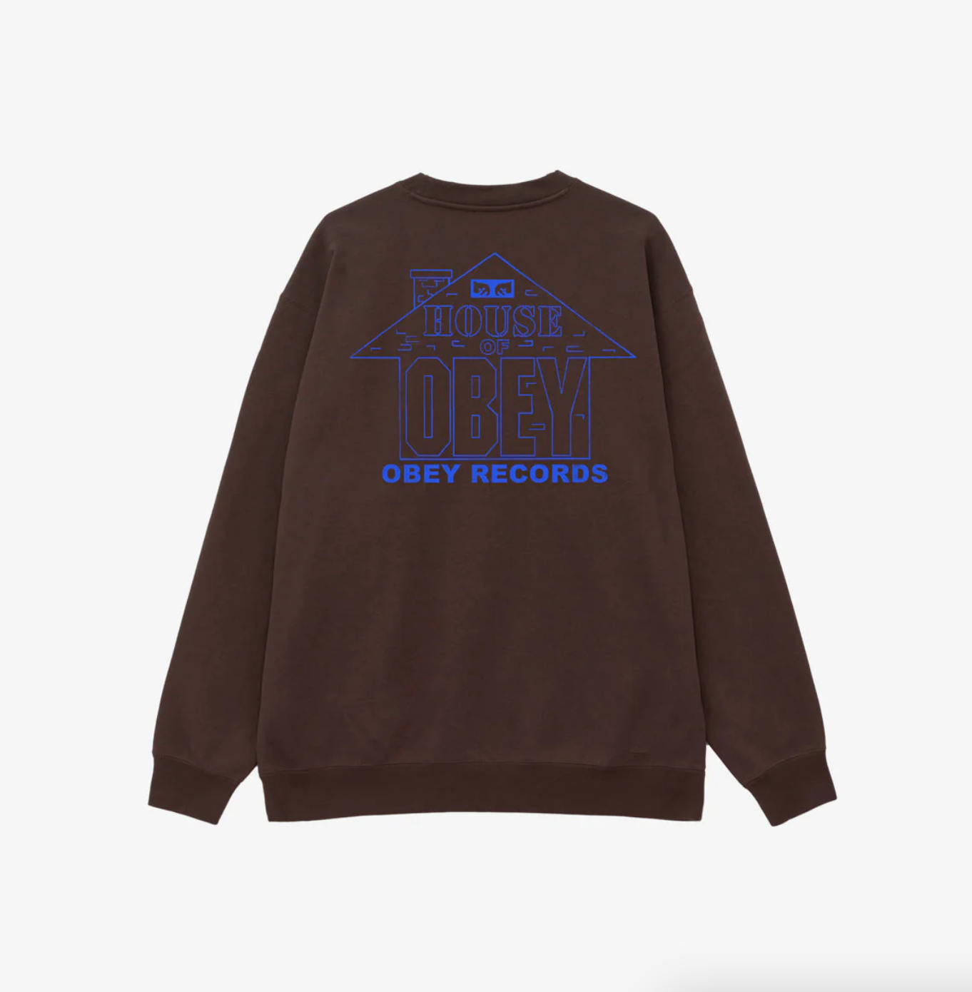 HOUSE OF OBEY RECORDS CREWNECK BROWN