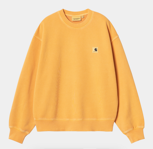 W' NELSON SWEATER GARMENT DYED YELLOW