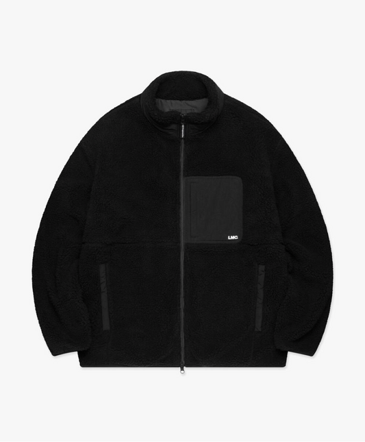 SHERPA FLEECE JACKET BLACK