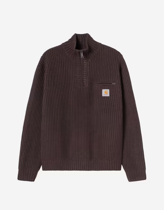 DETROIT HALF ZIP KNIT SWEATER