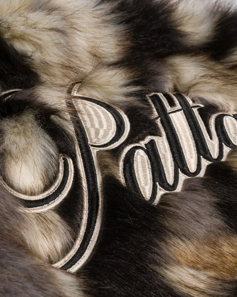 FAUX FUR PATCHWORK JACKET MULTI