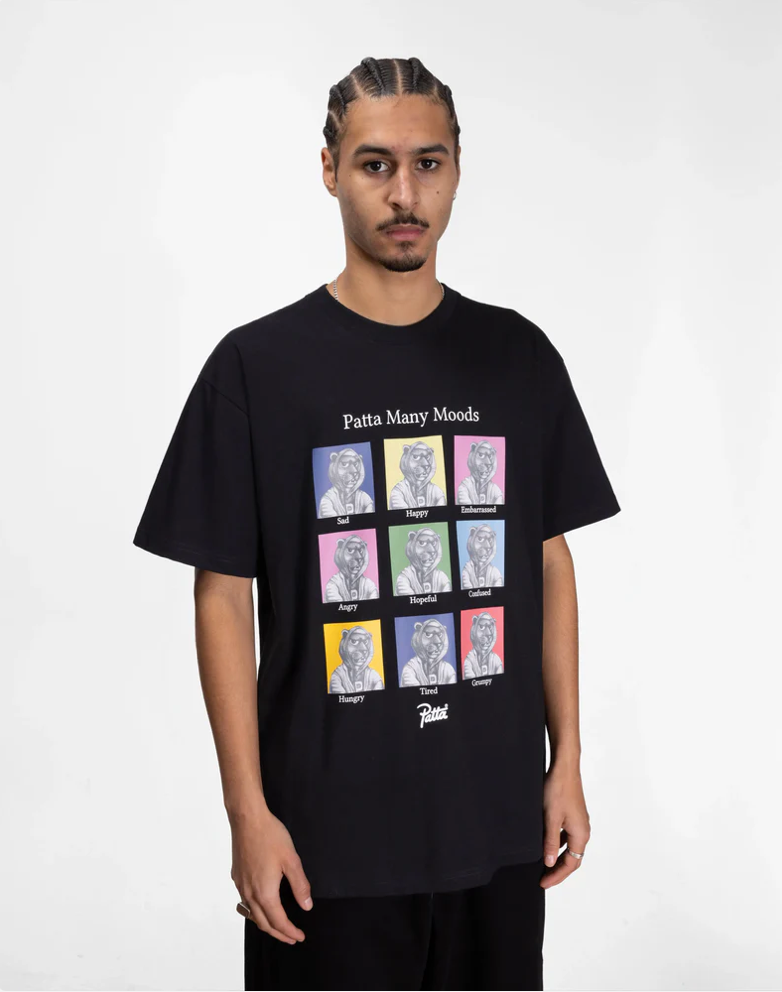MANY MOODS TSHIRT BLACK