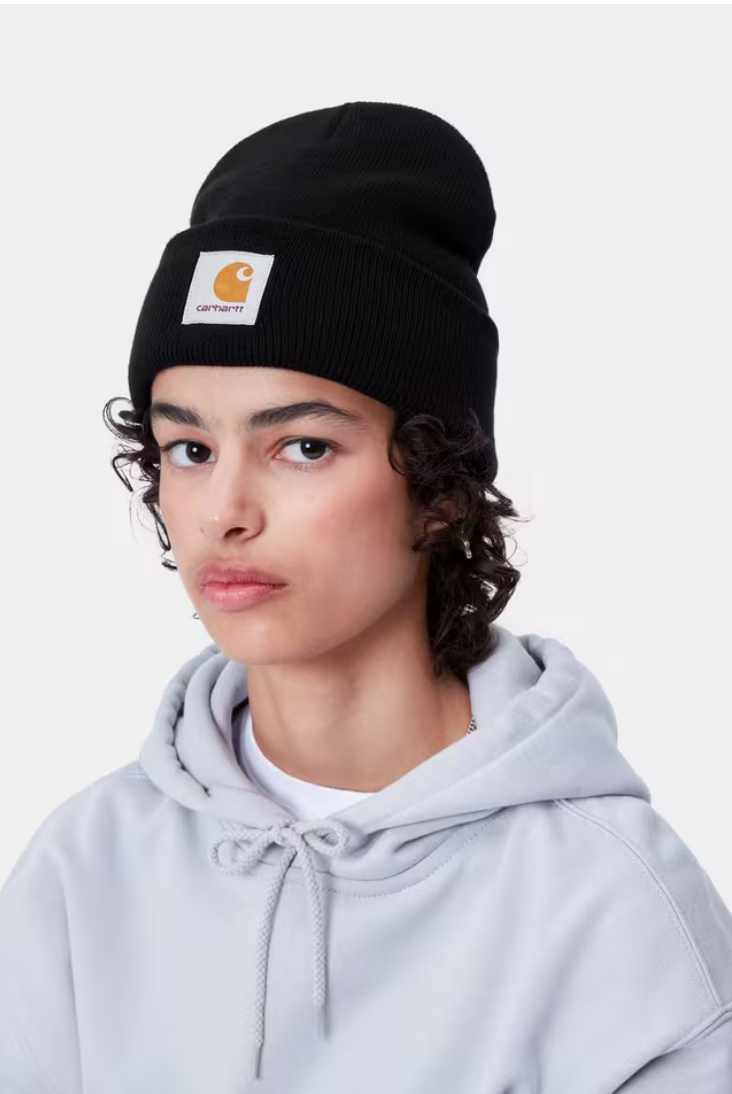 SHORT WATCH BEANIE HAT TOBACCO BROWN
