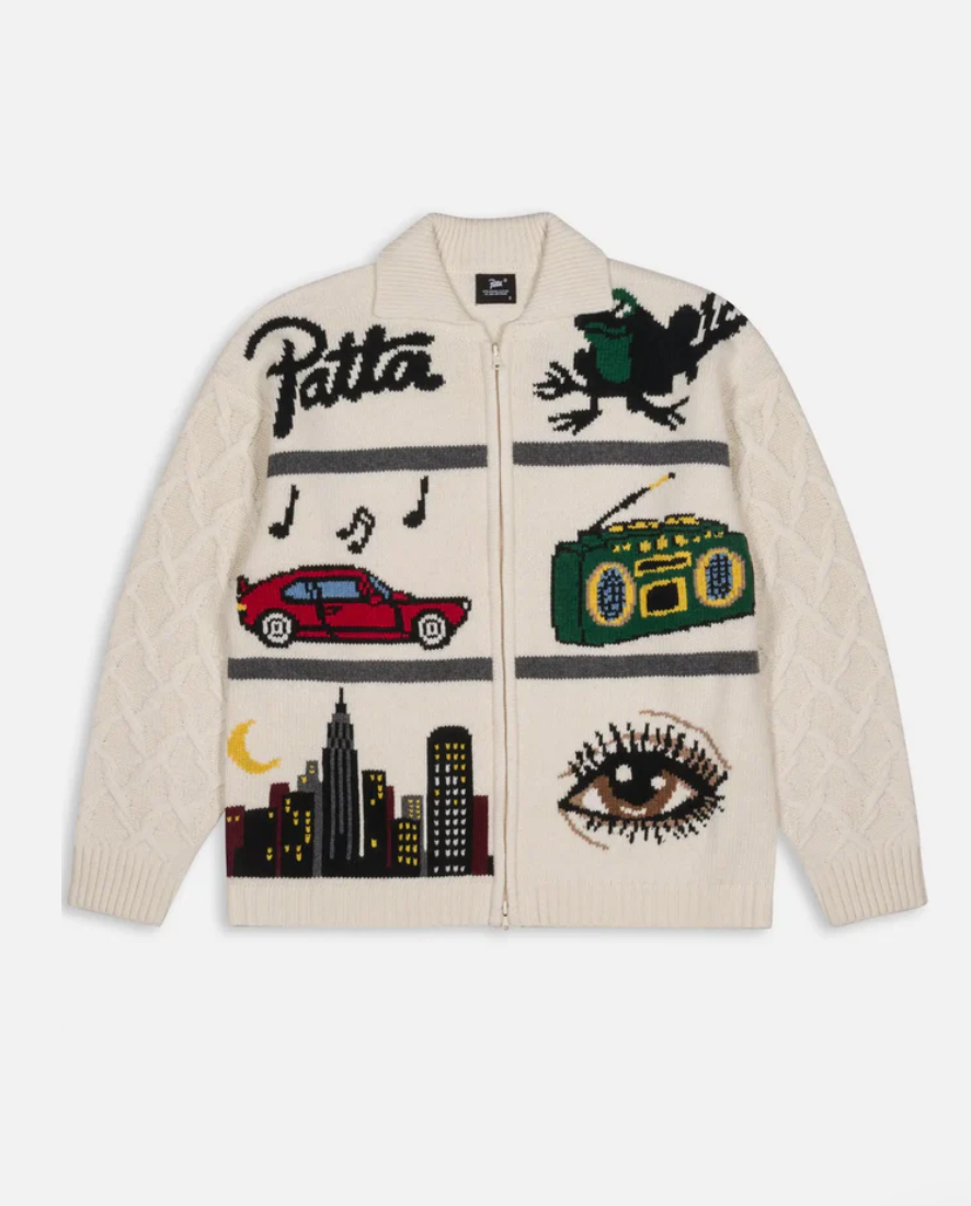 PERFECT DAY KNITTED CARDIGAN PEYOTE