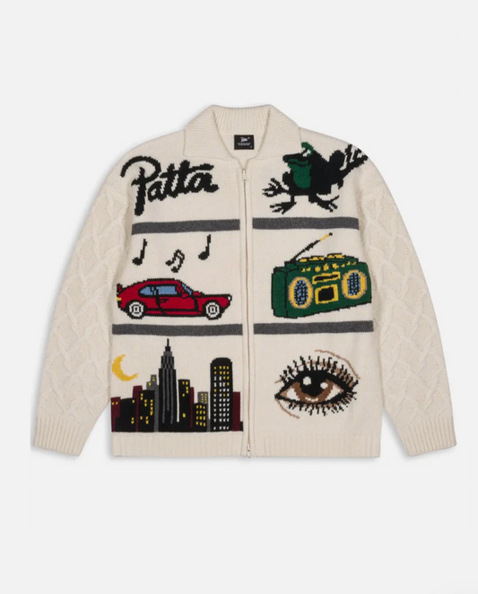 PERFECT DAY KNITTED CARDIGAN PEYOTE