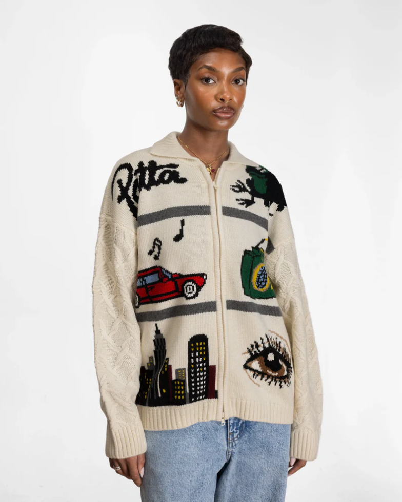 PERFECT DAY KNITTED CARDIGAN PEYOTE