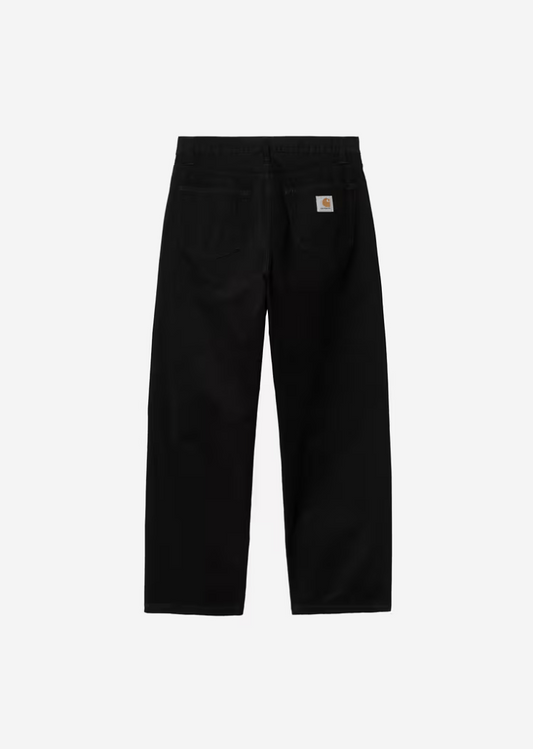 LANDON PANT TWILL BLACK RINSED