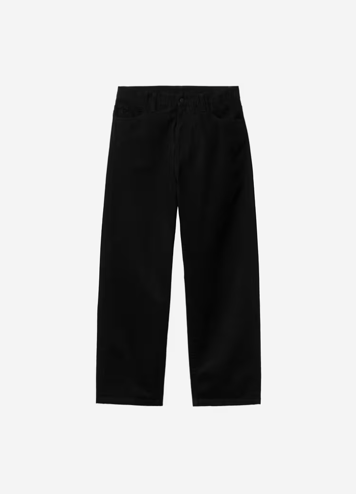 LANDON PANT TWILL BLACK RINSED
