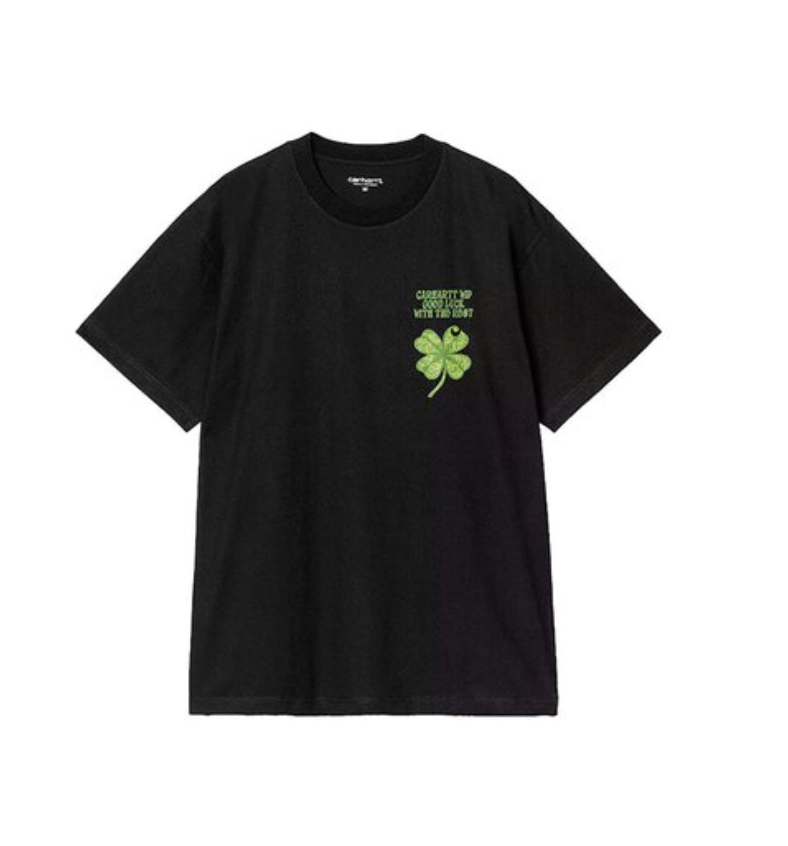 S/S CLOVER TEE BLACK
