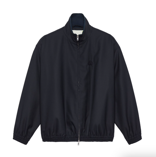 WOOL TRACK JACKET MIDNIGHT BLUE