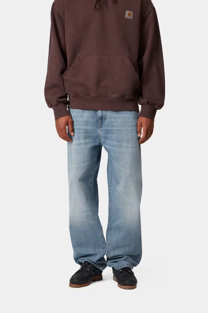 AARON PANT BLUE BURST WASHED
